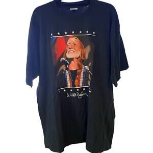 Vintage 90s Willie Nelson Double Sided Single Stitch Shirt Adult XL
